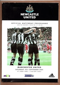 Newcastle United Manchester United 2001-2002 Premier League Programm 15.9.2001 - Bild 1 von 1