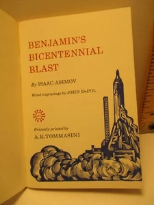 fine press 1776  1976 BENJAMIN'S BICENTENNIAL BLAST by A R TOMMY TOMMASINI - Picture 1 of 13