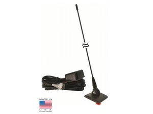 PROCOMM CBG22 ON GLASS MOUNT MOBILE CB RADIO ANTENNA w/ 14FT RG58 COAX CABLE - Picture 1 of 4