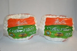 2X MELITTA Kaffee 8-12 TASSEN Korb FILTER 200 ea = 400 GESAMT WEISS Premium 62952 - Bild 1 von 2