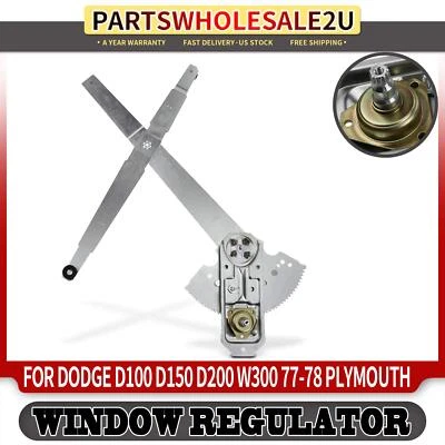 Front Left Manual Window Regulator for Dodge D100 D150 D200 W150 W300 Plymouth - Image 1 of 4