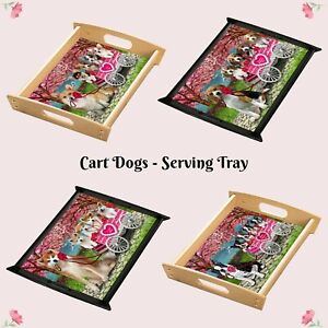 I Love Cart Food Serving Tray, Dogs, Cats, Pet Photo Lovers Mother Gift Kitchen