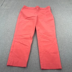Talbots Pants Womens 12 Chino Crop Flat Front Office Chatham Preppy - Picture 1 of 11