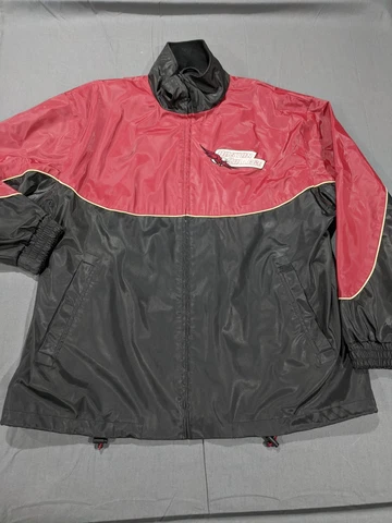 Boston College Jacket Mens Large Global Identity BC Eagle Full Zip Black Red Cover