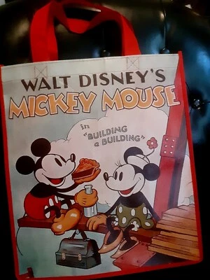 Disney Mickey Mouse многоразовый продуктовый магазин сумка с короткими ручками лакомство экологически чистый новый - Изображение 1 из 4