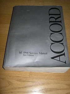 1994 HONDA ACCORD SERVICE MANUAL SHOP REPAIR FACTORY - Picture 1 of 1