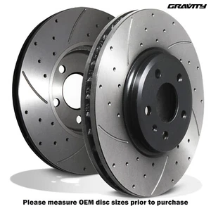 DISCOS DE FRENO DELANTEROS PERFORADOS RANURADOS 320mm para Audi Q5 A4 Allroad TDI TFSI FSI 07+ - Imagen 1 de 10