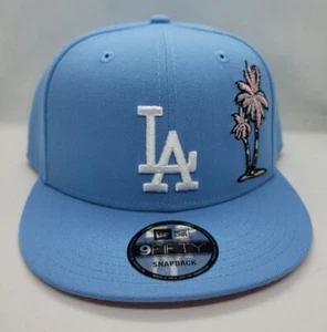 NEW ERA 9FIFTY SNAPBACK HAT. MLB. LOS ANGELES DODGERS. SKY BLUE. - Picture 1 of 6