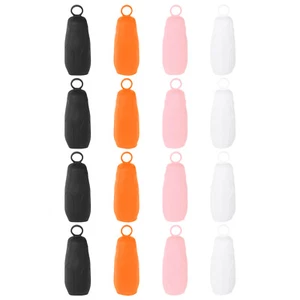 16 x Silicone Travel Sleeve for Toiletries Bottle Cover White/Black/Pink/Orange - Picture 1 of 7