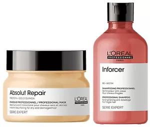 L'Oréal Professionnel Serie Expert Absolut Repair Mask 250gm + Shampoo 300 Ml - Picture 1 of 7