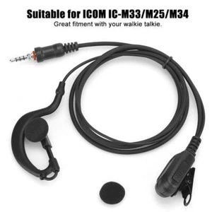 G-Shaped Walkie Talkie Headset Waterproof Earpiece for ICOM IC-M33 M34 Radio - Picture 1 of 11