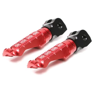 R-FIGHT Red Front Foot Pegs For Ducati Monster 1200 /S 14 15 16 17 18 19 20 - Picture 1 of 6
