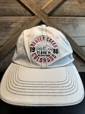 Vintage Beaver Creek Colorado Cap Mens Ball Hat Beige Strapback Adjustable