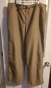 CLOUDVEIL Nylon Belted Pants Mens 40 x 33 Outdoor Hiking Trail Light Green  - Picture 1 of 11