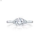 Wedding Ring 1 Carat IGI GIA Lab Created Round Cut Diamond Solid 18k White Gold