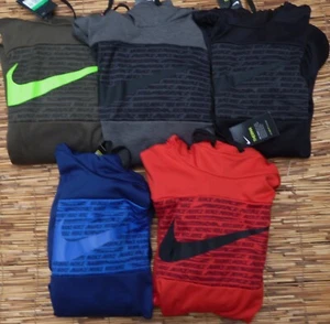 NIKE THERMA MAGLIONE UOMO LOGO ALLENAMENTO FELPA CON CAPPUCCIO CON DRI-FIT TECH SCEGLI COLORE LISTA $55 - Foto 1 di 12