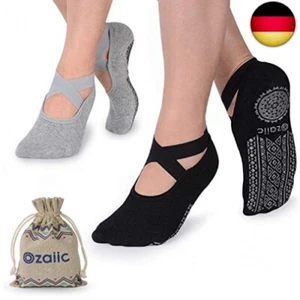 Ozaiic Yoga Socken rutschfeste für Damen für Pilates, Barre, Ballett, Tanz (EUR