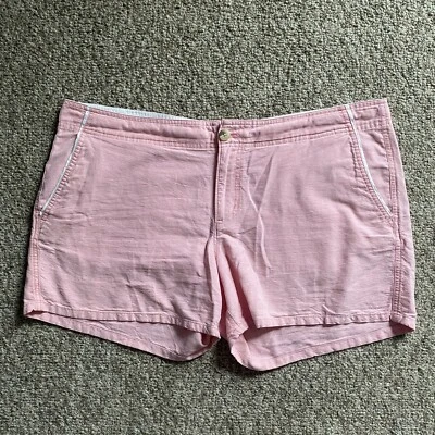 Columbia PFG Shorts Womens Size 16 Pink Cotton Outdoor 4” Inseam - Image 1 of 4