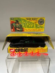 Corgi 268 Green Hornet Black Beauty 1966 vintage casi como nuevo todo original - Imagen 1 de 24