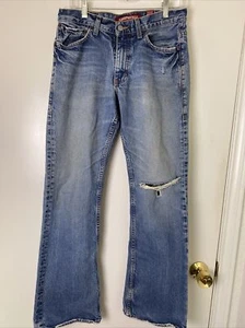 Aeropostle Vintage Bootcut Distressed Denim Medium Wash Grunge Look Jeans 30x32 - Bild 1 von 12