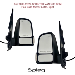 Pair Side Mirror for 2019-2024 Freightliner Mercedes Sprinter with BSM Heated - Picture 1 of 11