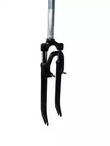 700c V Brake Hybrid Bike Suspension Fork - 1 1/8” Threaded 178mm Steerer - Black - Picture 1 of 4