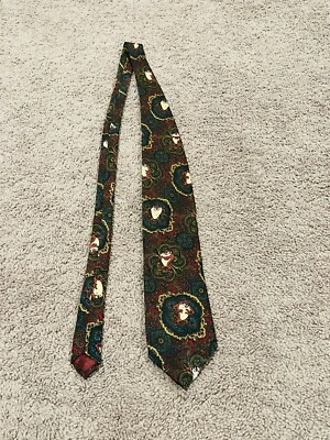 Corbata vintage Looney Tunes MANIA 1993 TAZ DECORACIÓN PAISLEY BARROCO TAZMANIA Foto 1 de 4