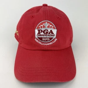 New 95th PGA Championship 2013 Oak Hill Country Club Hat Adjustable Red Cap - Picture 1 of 13