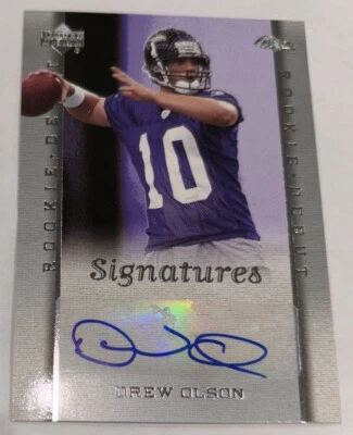2006 Upper Deck Rookie Debut #223 Drew Olson Autograph Rookie Card - Image 1 of 4