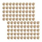 100Pcs Wooden Blocks Woodcraft for Painting Decorating DIY Projects Crafting