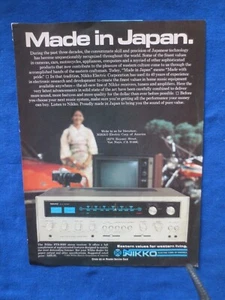 Nikko STA-9090 Receiver Ad Modern Hi Fi Music Magazine Jan 1975 Original - Bild 1 von 1
