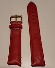 MB Genuine Leather Watch Strap Wristwatch Belt Bands 20mm RED