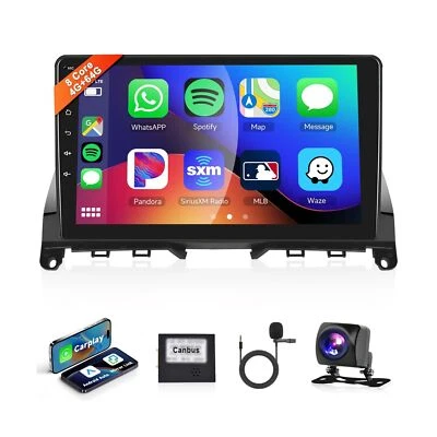 Rádio 8 núcleos 4G+64G para Mercedes Benz Classe C C180 C200 C230 C250 C300 C350 W2... - Imagem 1 de 4