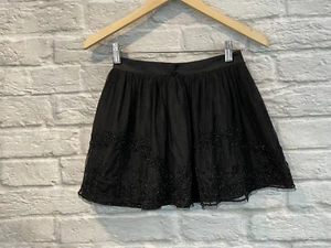 NWT Ralph Lauren Girls Black Tulle Layered Beaded Skirt Sz 8 - Picture 1 of 7