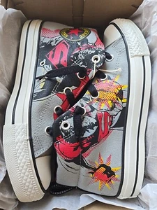 Converse Unisex DC Comic Superman MidHigh Tops Chuck Taylor's Men 6 Woman 8 - Picture 1 of 5