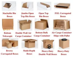 Corrugated Boxes 27-48" PICK YOUR SIZE Shipping/Moving Box 5 15 20 25 50 Pack - Picture 1 of 19