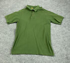 Carhartt Olive Green Pique Cotton Polo Shirt Adult Medium K311 FTG Classic B