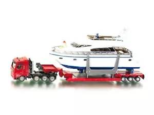 SIKU 1:87 Heavy Haulage Transporter with Yacht Diecast Model Car Toy SK1849 - Picture 1 of 6