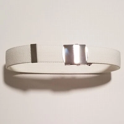 NEW Canvas Military Belt Webbed Style Metal Buckle Tactical Waistband 6 Colors - Image 1 of 4