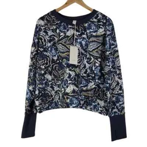 NWT JOIE Floral Print Cropped Sweatshirt Size XL - Picture 1 of 4