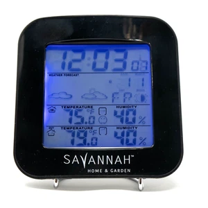 Estación Meteorológica Savannah SHG-646 Calendario de Tiempo Inalámbrico Alarma Reposo 5" Manual - Imagen 1 de 20