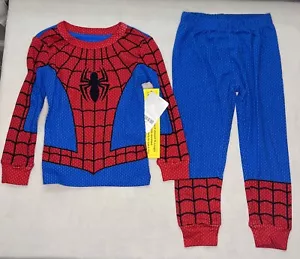Disney Store Spiderman Costume Tight Fit Pajama Set Boy Marvel Size 3 - Picture 1 of 2