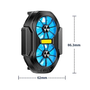 Refroidisseur Téléphone Portable Efficace pour Gaming Deux Modes Réglable RGB - Photo 1 sur 14