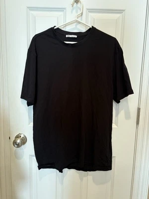 Camiseta Zara Hombre Negra - Talla XL - Usada Excelente Estado Foto 1 de 3