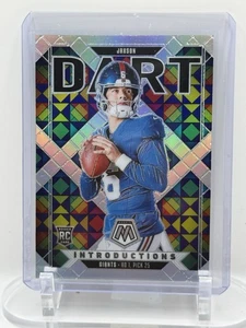 2025 Panini Mosaic Jaxson Dart Introductions Silver Prizm SP RC New York Giants  - Picture 1 of 2
