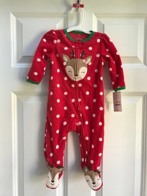 Mameluco con patas de lana de reno de Navidad Carters Just One You talla 6M Foto 1 de 4