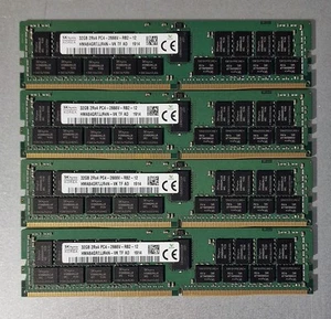 128GB (4x 32GB) SK hynix PC4-21300 DDR4-2666V-R Registered ECC 2RX4 DIMMs - Picture 1 of 2