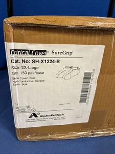 CUBIERTA CRÍTICA SH-X1224-B, cubiertas para zapatos Sure Grip, 2XL, azul, 150 pares - Imagen 1 de 3