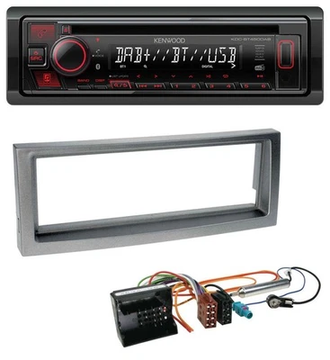 Kenwood MP3 CD USB Bluetooth DAB Autoradio für Citroen C5 Peugeot 407 ab 04 grau - Bild 1 von 4