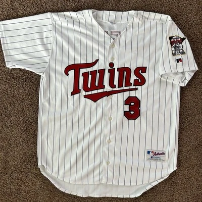 Minnesota Twins Jersey Mens 48 White Harmon Killebrew Russell VTG USA Made MLB - Image 1 of 4